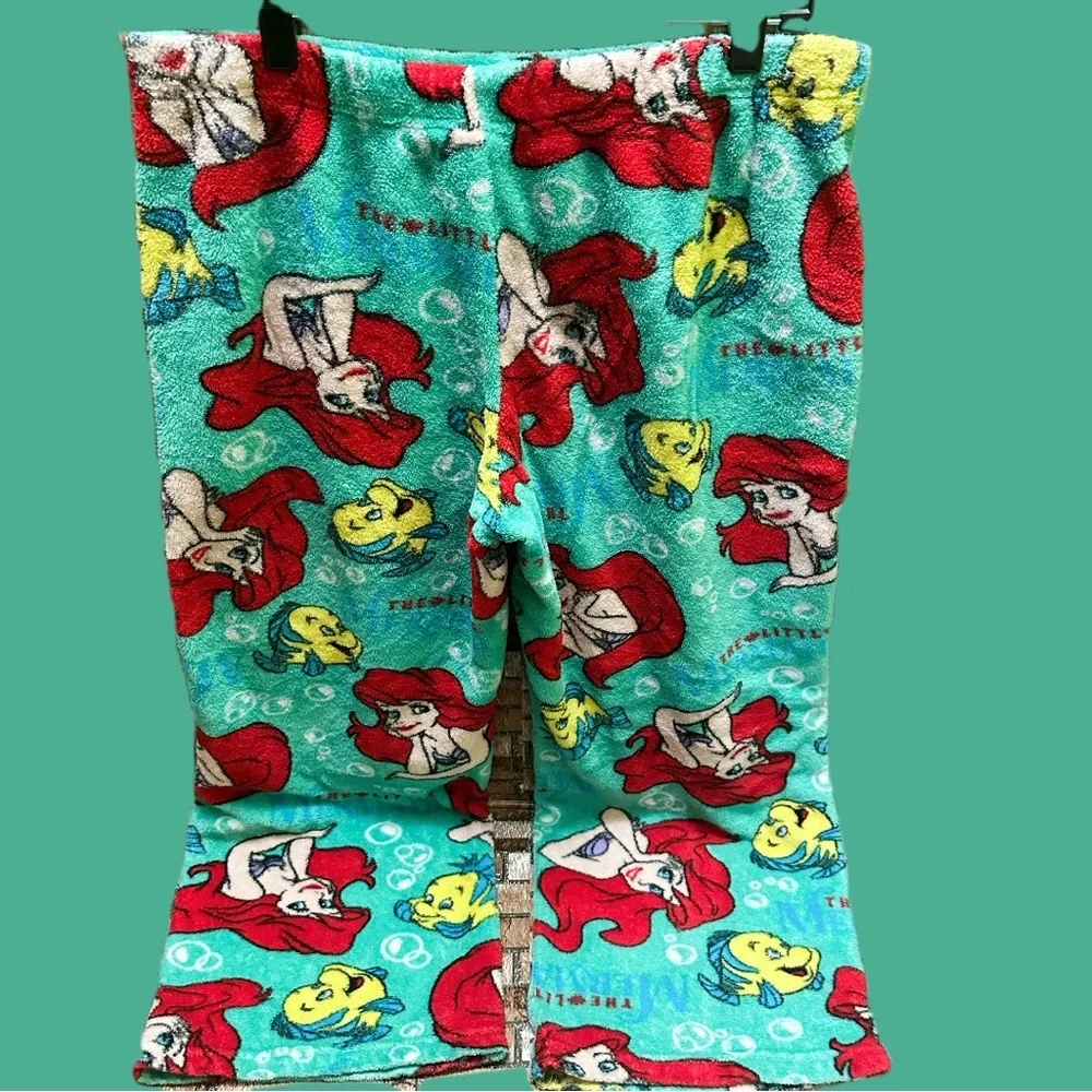 Disney Ariel and Flounder Women’s  Pajama Pants - Red and Blue - Picture 2 of 9